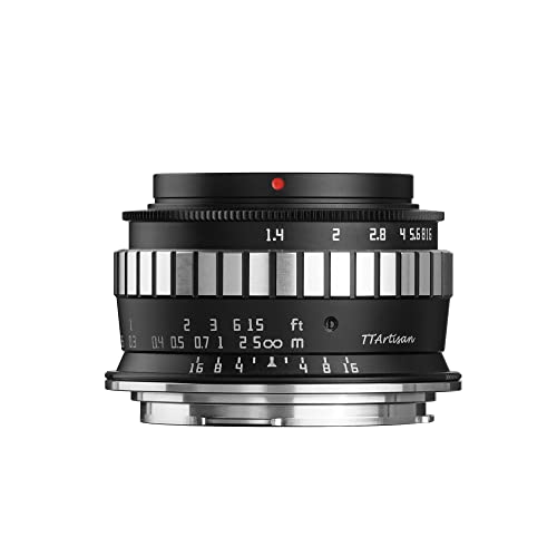 TTARTISAN 23 mm F1.4 APS-C Kameraobjektiv, Weitwinkel-Prime-Objektiv, tragbares Objektiv für Canon RF-Halterung, geeignet für Portrait Street Snapshot von TTARTISAN