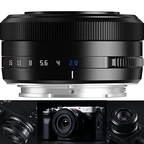 TTARTISAN 27mm F2.8 Objektiv Autofokus APS-C für spiegellose Kamera nur für Sony E-Mount Kameras A5000 A6600 NEX-3 NEX-3N NEX-7 NEX5 CA7 A7I A7R A7S A7SI A7SII A9 und mehr.(schwarz) von TTARTISAN