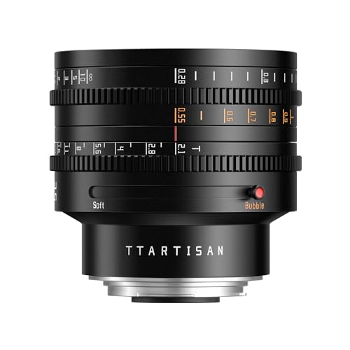 TTARTISAN 35mm T2.1 Kino Objektiv Vollformat Manueller Fokus Soft Bokeh und Bubble Bokeh Umschalten (für Canon RF) von TTARTISAN