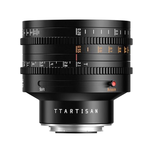 TTARTISAN 35mm T2.1 Kino Objektiv Vollformat Manueller Fokus Soft Bokeh und Bubble Bokeh Umschalten (für Fuji X) von TTARTISAN