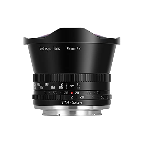 TTARTISAN 7.5mm F2.0 APS-C Fisheye Kameraobjektiv Manueller Fokus für Nikon Z Mount (Ohne ND-Filter) von TTARTISAN