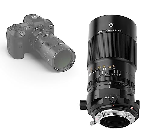 TTArtisan 100 mm F2.8 Makro Tilt - Shift Metallgehäuse Objektiv kompatibel mit Canon RF Mount - Schwarz von TTARTISAN