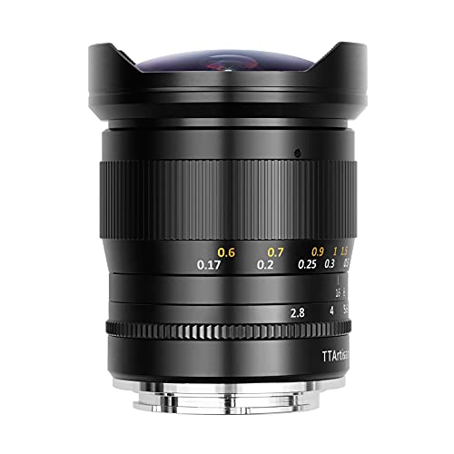 TTArtisan 11 mm F2.8 Full Frame Ultra Wide Fisheye Manuelles Objektiv für Sony E Mount A7, A7II (A7M2), A7III, (A7M3), A7R, A7RII (A7RM2), A7RIII (A7RM3), A7RlV(A7M4), A7S, A9II (A7SM3), A9. von TTARTISAN
