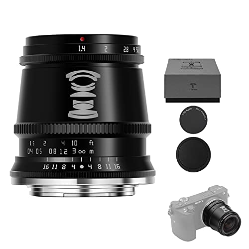 TTArtisan 17mm F1.4 APS-C Objektiv mit manuellem Fokus, kompatibel mit E-Mount-Kameras A5000 A5100 A6000 A6100 A6300 A6400 A6500 A6600 NEX-3 NEX-3N NEX-3R NEX-5T NEX-5R NEX-5 und viele mehr Schwarz TTArtisan 17mm F1.4 APS-C Objektiv mit manuellem Fokus, kompatibel mit E-Mount-Kameras A5000 A5100 A6000 A6100 A6300 A6400 A6500 A6600 NEX-3 NEX-3N NEX-3R NEX-5T NEX-5R NEX-5 und viele mehr Schwarz von TTARTISAN