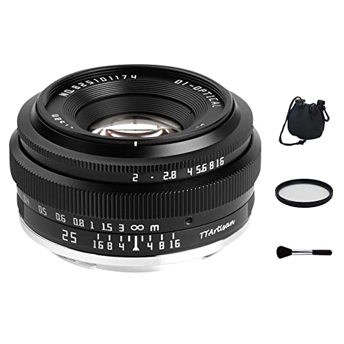 TTArtisan 25 mm F2 APS-C Rahmen Große Blende Manuelles Portrait Objektiv für Panasonic Olympus M4/3 MFT Mount Kamera EPL1 EPL2 EPL3 EM10II EM10III G1 G2 G3 GH1 GH2 GH3 GF1 GF2 GF3 TTArtisan 25 mm F2 APS-C Rahmen Große Blende Manuelles Portrait Objektiv für Panasonic Olympus M4/3 MFT Mount Kamera EPL1 EPL2 EPL3 EM10II EM10III G1 G2 G3 GH1 GH2 GH3 GF1 GF2 GF3 von TTARTISAN