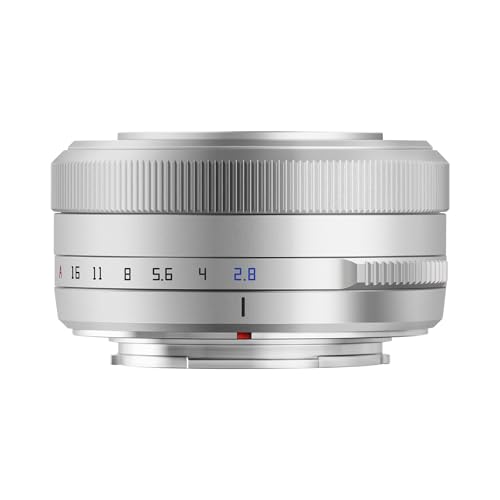 TTArtisan 27mm f2.8 Autofokus kompatibel mit Fuji X Mount Silber/Silver inkl TTArtisan Mini LED Light von TTARTISAN