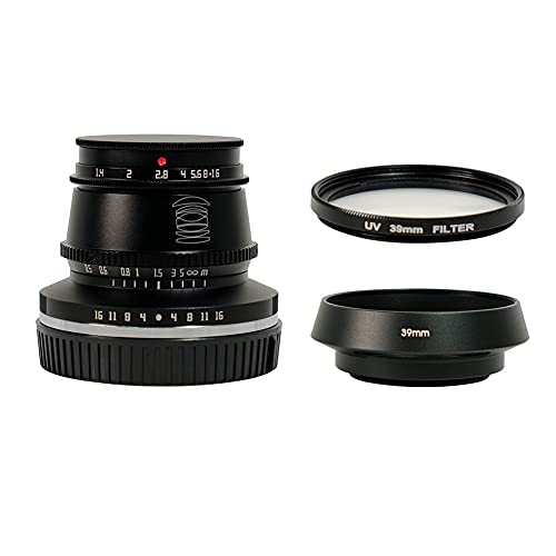 TTArtisan 35 mm F1.4 APS-C-Format große Blende manueller Fokus Festobjektiv für Olympus/Panasonic Mrcro Four Third M4/3 Mount Kameras, Schwarz TTArtisan 35 mm F1.4 APS-C-Format große Blende manueller Fokus Festobjektiv für Olympus/Panasonic Mrcro Four Third M4/3 Mount Kameras, Schwarz von TTARTISAN