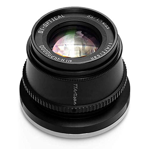 TTArtisan 35mm F1.4 Objektiv APS-C MF Kameraobjektiv Für Sony E-Mount Kameras A5000 A5100 A6100 A6300 A6400 A6500 A6600 NEX A7 A7I A7R A7RIV A7S A7SI A7SII A9 und mehr(E Mount Black) von TTARTISAN