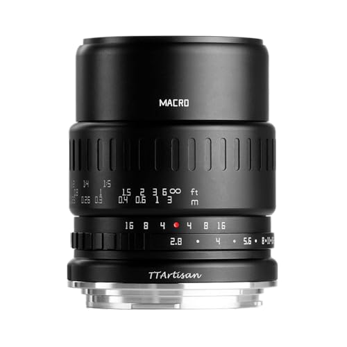 TTArtisan 40 mm F/2,8 Metallgehäuse, kompatibel mit APS-C R Mount (Makro), Schwarz von TTARTISAN