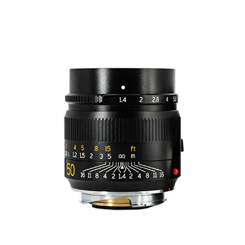 TTArtisan 50 mm F1.4 ASPH Kameraobjektiv, manueller Vollbild, M-Mount-Objektiv, kompatibel mit Leica M-Mount Kameras M1 M-2 mit großer Blende TTArtisan 50 mm F1.4 ASPH Kameraobjektiv, manueller Vollbild, M-Mount-Objektiv, kompatibel mit Leica M-Mount Kameras M1 M-2 mit großer Blende von TTARTISAN