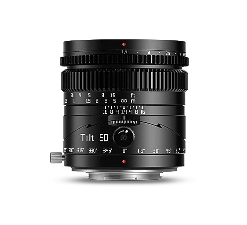 TTArtisan 50 mm F1.4 Neigungsobjektiv mit Metallgehäuse, kompatibel mit Micro Four Thirds M43-Halterung, Schwarz von TTARTISAN