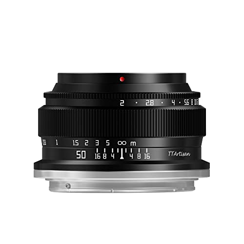 TTArtisan 50 mm F2 Full Frame Manuelles Kameraobjektiv, kompaktes Design, geringes Gewicht, Standardbrennweite, Kameraobjektiv für Nikon Z-Mount von TTARTISAN