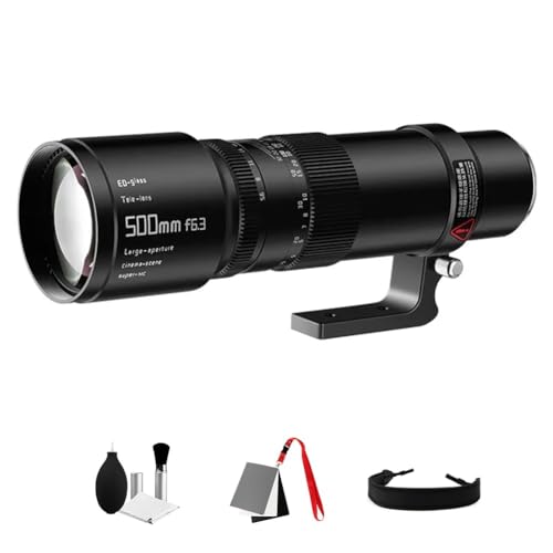 TTArtisan 500 mm F6.3 Teleobjektiv, Vollbild, große Blende, Weitwinkel, Langfokus, kompatibel mit Sony E-Mount spiegellosen Kameras a7 a7II a7III a7R a7RII a7RIII a7RIV a7S a7SII a7SIII a9 a7C TTArtisan 500 mm F6.3 Teleobjektiv, Vollbild, große Blende, Weitwinkel, Langfokus, kompatibel mit Sony E-Mount spiegellosen Kameras a7 a7II a7III a7R a7RII a7RIII a7RIV a7S a7SII a7SIII a9 a7C von TTARTISAN