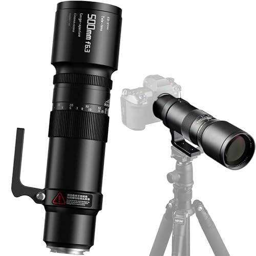 TTArtisan 500mm F6.3 Teleobjektiv objektiv für L-Mount-Kameras, ED-Glas-Teleobjektiv, Kinoszene Super-MC mit großer Blende (schwarz). von TTARTISAN