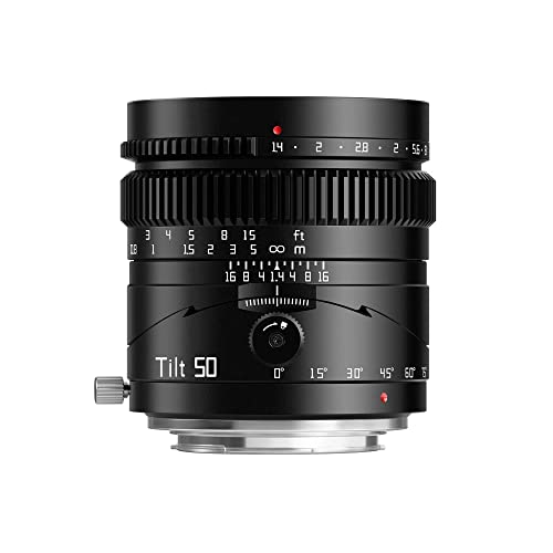 TTArtisan 50mm F1.4 Tilt Kamera Objektiv Vollrahmen Große Blende Manuelles Objektiv Miniatur Landschaft Lilliput Aufnahmen für Sony E Mount von TTARTISAN