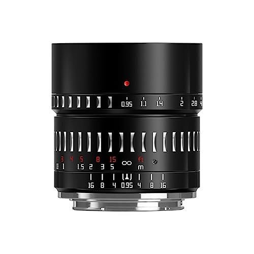 TTArtisan 50mm f 0.95 Objektiv für Sony E Mount Kameras schwarz von TTARTISAN