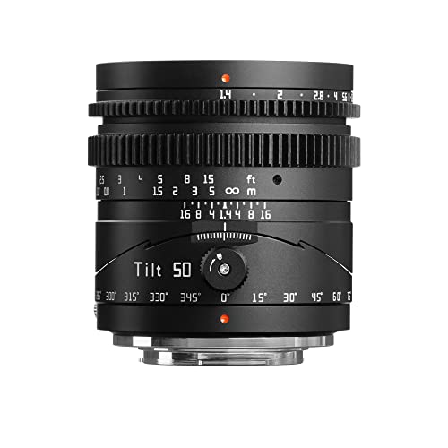 TTArtisan 50mm f1.4 Tilt Lens Full Frame Manuelle Porträt Objektive Große Blende Kompatibel mit Fuji X Mount von TTARTISAN