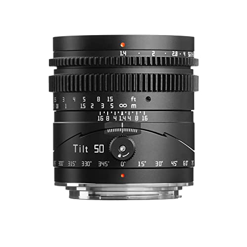 TTArtisan 50mm f1.4 Tilt Objektiv Vollformat Manuelle Porträt Objektive Große Blende Kompatibel mit RF/EOS-R Mount von TTARTISAN