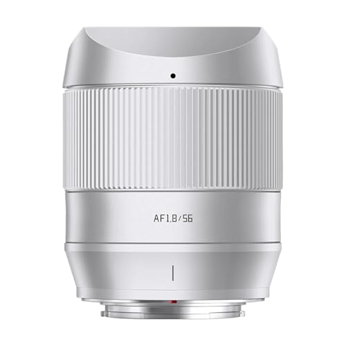 TTArtisan 56 mm F1.8 Autofokus AF Objektiv mit Metallgehäuse, kompatibel mit FujiFilm X Mount, Silber TTArtisan 56 mm F1.8 Autofokus AF Objektiv mit Metallgehäuse, kompatibel mit FujiFilm X Mount, Silber von TTARTISAN