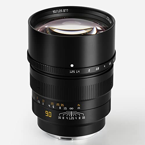 TTArtisan 90 mm F/1,25 Metallgehäuse, kompatibel mit Canon R-Halterung, Schwarz TTArtisan 90 mm F/1,25 Metallgehäuse, kompatibel mit Canon R-Halterung, Schwarz von TTARTISAN