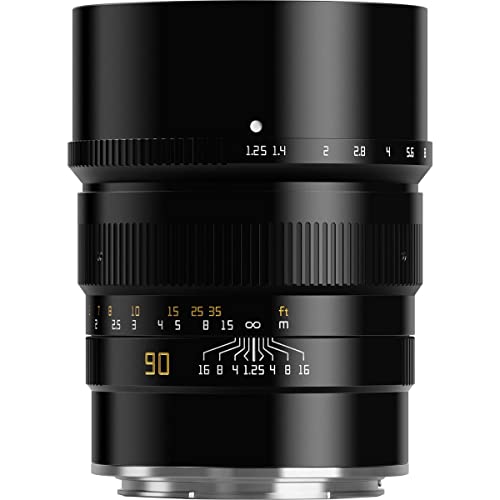 TTArtisan 90 mm F/1,25 Metallgehäuse, kompatibel mit Hasselblad X1D Mount – Schwarz von TTARTISAN