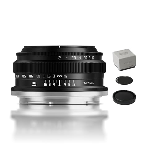 TTArtisan APS-C 25 mm F2 Metallgehäuse, kompatibel mit Nikon Z Mount – Schwarz von TTARTISAN