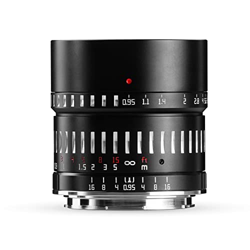 TTArtisan APS-C 50 mm F/0,95 Metallgehäuse, kompatibel mit M43-Halterung, Schwarz und Silber TTArtisan APS-C 50 mm F/0,95 Metallgehäuse, kompatibel mit M43-Halterung, Schwarz und Silber von TTARTISAN