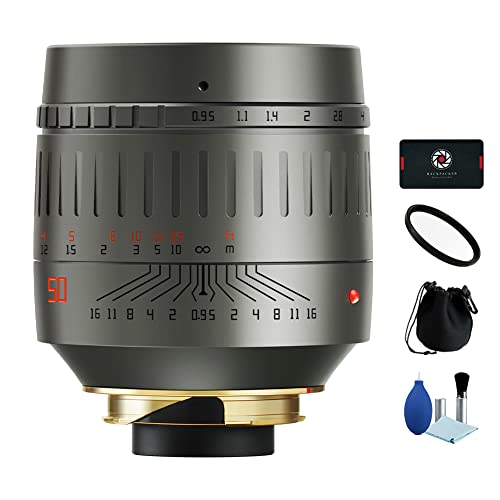 TTArtisan ASPH Vollformat-Objektiv, 50 mm, F0,95, groß, manuelle Blende, Titangrau, für Leica M Mount Kameras Leica M-M M3 M6 M7 M8 M9 M9P M10 M240 TTArtisan ASPH Vollformat-Objektiv, 50 mm, F0,95, groß, manuelle Blende, Titangrau, für Leica M Mount Kameras Leica M-M M3 M6 M7 M8 M9 M9P M10 M240 von TTARTISAN