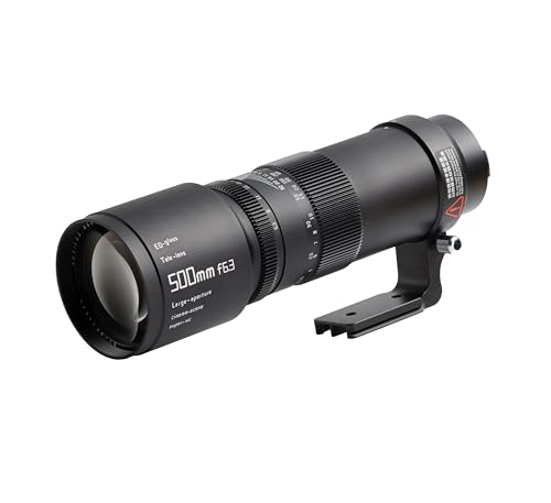 TTArtisan Teleobjektiv, 500 mm, F6.3, Metallgehäuse, kompatibel mit Nikon F-Halterung, Schwarz von TTARTISAN