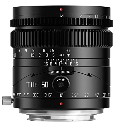 TTArtisan Tilt 50mm F1.4 Objektiv (50mm F1.4 Tilt für Leica/Panasonic/Sigma) for Shima FP,FPL;for Leica T, TL, TL2, CL, SL;for Panasonic S1, S1M, S1R, S1RM, S1H, S1K,S5,S5K, S5C von TTARTISAN