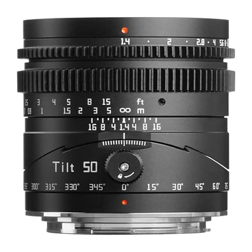 TTArtisan Tilt 50mm F1.4 Objektiv Vollformat Manueller Fokus Für spiegellose Kamera Objektiv Für EOS RF Mount Kameras APS-C: R7,R10; Vollformat EOS R,RP,R5,R5C,R6,R6ii. von TTARTISAN