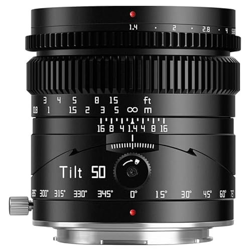 TTArtisan Tilt 50mm F1.4 Objektiv Vollformat Manueller Fokus Für spiegellose Kamera Objektiv für Fuji X Mount Kameras X-A1 X-M1 X-T100 X-T30 X-PR01 X-E1 X-E4 XS10 und mehr. von TTARTISAN