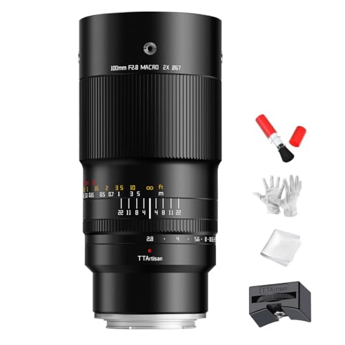 TTartisan 100mm F2.8 Makro 2X Vollformat-Objektiv mit Manueller Fokussierung, Kompatibel mit Spiegellosen Sony E-Mount-Kameras a7 a7II a7III a7R a7RII a7RIV a7S a7SII a7SIII a9 a5000 usw. TTartisan 100mm F2.8 Makro 2X Vollformat-Objektiv mit Manueller Fokussierung, Kompatibel mit Spiegellosen Sony E-Mount-Kameras a7 a7II a7III a7R a7RII a7RIV a7S a7SII a7SIII a9 a5000 usw. von TTARTISAN