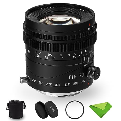 TTartisan 50mm F1.4 Tilt Z Mount Objektiv, manueller Fokus, Vollformatobjektiv für Nikon Z-Mount Z6 Z7 Z50 Z5 Z6II Z7II Z9 ZFC Z50 Z30 von TTARTISAN