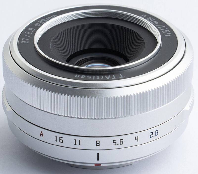 TTArtisan APS-C AF 27mm f2,8 silber Fujifilm X Objektiv von TTArtisan
