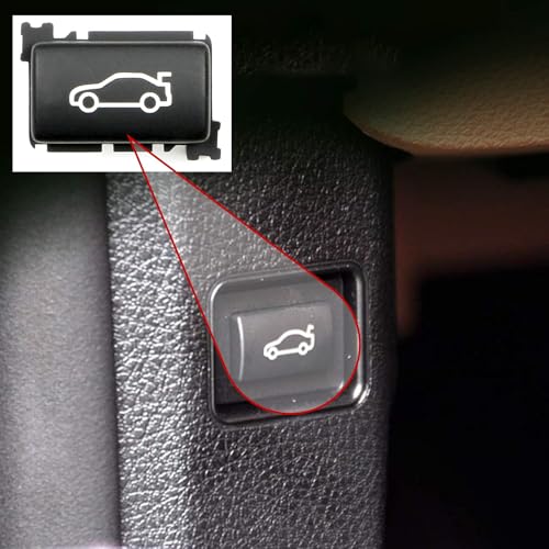 TTCR-II Heckklappenschalterklappe Heckklappe, Heckklappenluke Entriegelungsschalter Taste Abdeckung Kompatibel mit BMW E81 E82 F22 F23 E90 F30 F32 E60 F10 F11 F01 E84 F25 von TTCR-II