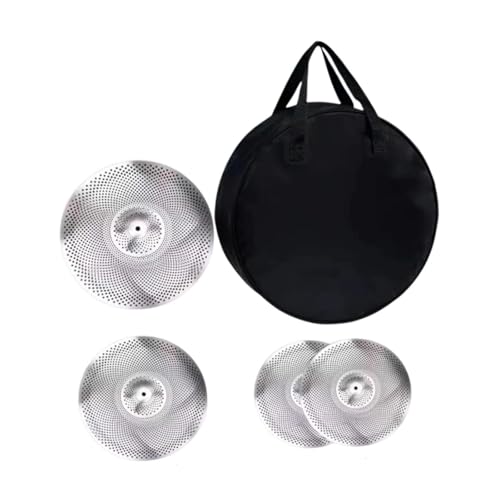 TTETTZ 4 Stücke Low Volumen Becken Pack für Musikraum Schlagzeuger Praktizieren Anfänger TTETTZ 4 Stücke Low Volumen Becken Pack für Musikraum Schlagzeuger Praktizieren Anfänger von TTETTZ