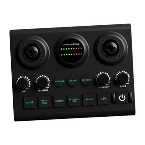 TTETTZ Mikrofon Soundkarte Singen Unterhaltung Soundkarte Singen Smartphone Spiel von TTETTZ