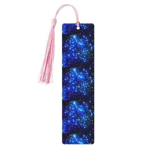 Lesezeichen mit Galaxie-Stern-Druck, klassisches Design, Lesezeichen mit Seil, Buchzubehör zum Lesen, Bürobedarf, 5 Stück Lesezeichen mit Galaxie-Stern-Druck, klassisches Design, Lesezeichen mit Seil, Buchzubehör zum Lesen, Bürobedarf, 5 Stück von TTIGLHOH