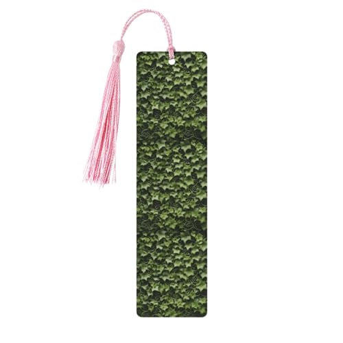 Lesezeichen mit floralem Efeu-Druck, klassischer Stil, Lesezeichen mit Seil, Buchzubehör zum Lesen, Bürobedarf, 5 Stück Lesezeichen mit floralem Efeu-Druck, klassischer Stil, Lesezeichen mit Seil, Buchzubehör zum Lesen, Bürobedarf, 5 Stück von TTIGLHOH