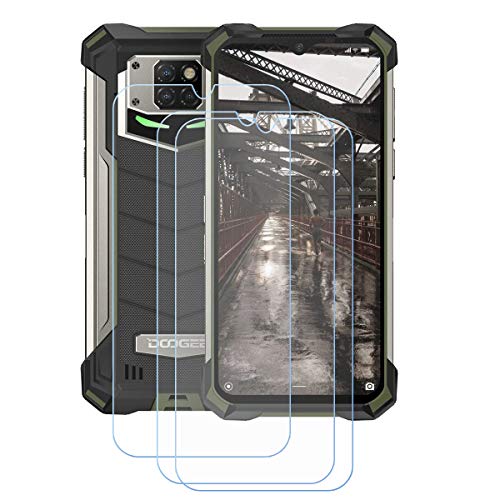 TTJ 3 Stück Panzerglas Schutzfolie für Doogee S88 Pro, 9H Härte Gehärtetes Glas Panzerglasfolie Anti-Kratzer/Anti-Fingerabdruck/Anti-Fall Displayschutzfolie für Doogee S88 Pro (6,3"). von TTJ