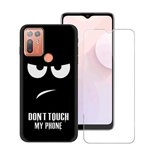 TTJ Hülle für HTC Desire 20 Plus + HD Panzerglas, Handyhülle Silikon Schutzhülle Cover TPU Case Handytasche - Panzerglasfolie Schutzfolie für HTC Desire 20 Plus (6,5") - LLM2 von TTJ