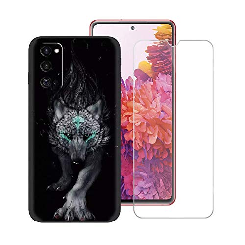 TTJ Hülle für Samsung Galaxy S20 FE + HD Panzerglas, Handyhülle Silikon Schutzhülle Cover TPU Case Handytasche - Panzerglasfolie Schutzfolie für Samsung Galaxy S20 FE (6,5") - LLM22 von TTJ