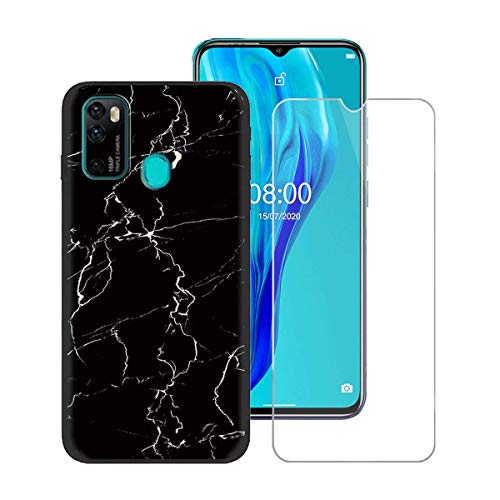 TTJ Hülle für Ulefone Note 9P + HD Panzerglas, Handyhülle Silikon Schutzhülle Cover TPU Case Handytasche - Panzerglasfolie Schutzfolie für Ulefone Note 9P (6,52") - LLM9 von TTJ