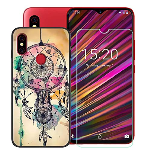 TTJ Hülle für Umidigi F1 + HD Panzerglas, Handyhülle Silikon Schutzhülle Cover TPU Case Handytasche - Panzerglasfolie Schutzfolie für Umidigi F1 (6,3") - LLM10 von TTJ