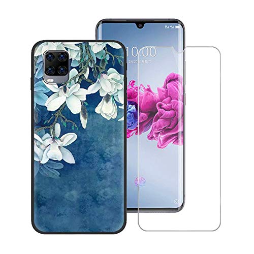 TTJ Hülle für ZTE Axon 11 5G + HD Panzerglas, Handyhülle Silikon Schutzhülle Cover TPU Case Handytasche - Panzerglasfolie Schutzfolie für ZTE Axon 11 5G (6,47") - LLM40 von TTJ