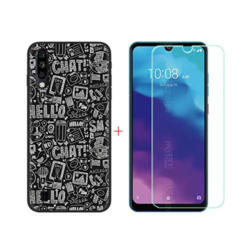 TTJ Hülle für ZTE Blade A7 2020 + HD Panzerglas, Handyhülle Silikon Schutzhülle Cover TPU Case Handytasche - Panzerglasfolie Schutzfolie für ZTE Blade A7 2020 (6,09") - LLM42 von TTJ
