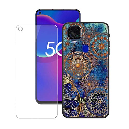 TTJ Hülle für ZTE Blade V2020 + HD Panzerglas, Handyhülle Silikon Schutzhülle Cover TPU Case Handytasche - Panzerglasfolie Schutzfolie für ZTE Blade V2020 (6,53") - LLM11 von TTJ