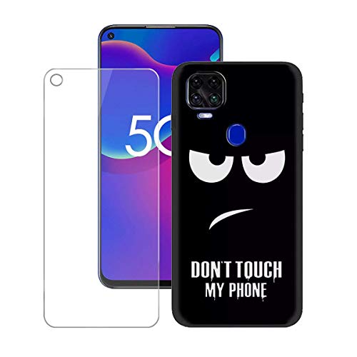 TTJ Hülle für ZTE Blade V2020 + HD Panzerglas, Handyhülle Silikon Schutzhülle Cover TPU Case Handytasche - Panzerglasfolie Schutzfolie für ZTE Blade V2020 (6,53") - LLM2 von TTJ