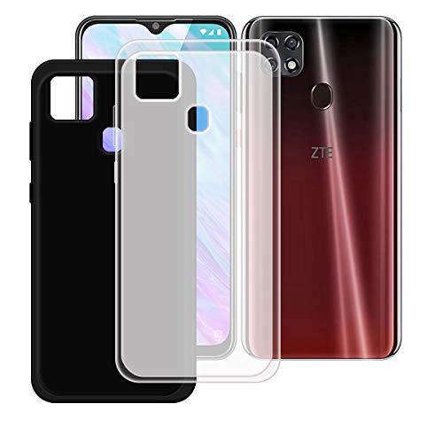 TTJ Schwarz + Durchscheinend Hülle für ZTE Blade 10 Smart, Handyhülle Crystal Hochwertige ultradünne Bumper Silikon Schutzhülle Cover TPU Case Weiche Handytasche (6,49"). von TTJ